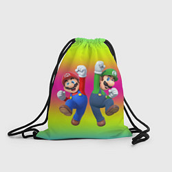 Рюкзак-мешок Братья Марио, цвет: 3D-принт