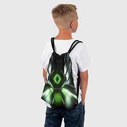 Рюкзак-мешок Зеленый луч, цвет: 3D-принт — фото 2