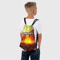 Рюкзак-мешок Minecraft костер и лого, цвет: 3D-принт — фото 2