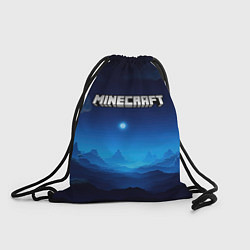 Мешок для обуви Minecraft logo night