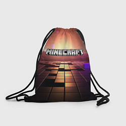 Мешок для обуви Minecraft логотип и кубы