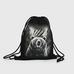 Рюкзак-мешок Большой бурый медведь, цвет: 3D-принт