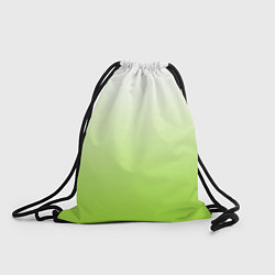 Рюкзак-мешок Бело-салатовый градиент, цвет: 3D-принт