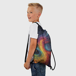 Рюкзак-мешок Звездный вихрь абстрактная живопись, цвет: 3D-принт — фото 2