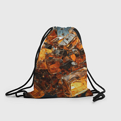 Рюкзак-мешок Янтарный взрыв, цвет: 3D-принт