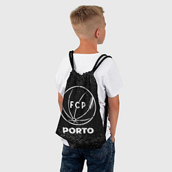 Рюкзак-мешок Porto с потертостями на темном фоне, цвет: 3D-принт — фото 2