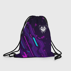 Рюкзак-мешок Poppy Playtime neon gaming, цвет: 3D-принт