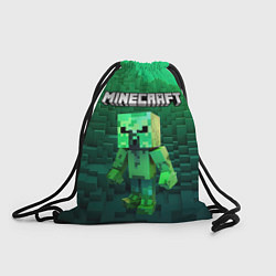Рюкзак-мешок Minecraft персонаж зеленый монстр, цвет: 3D-принт
