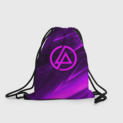 Рюкзак-мешок Linkin park neon stripes logo, цвет: 3D-принт