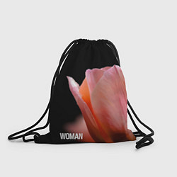 Мешок для обуви Тюльпан на чёрном - woman