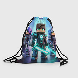 Рюкзак-мешок Minecraft - characters ai art, цвет: 3D-принт