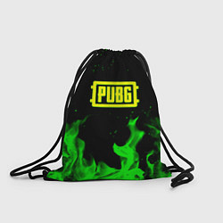 Мешок для обуви PUBG кислотное лого огненный стиль