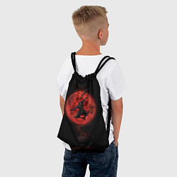 Рюкзак-мешок Ниндзя кровавой луны, цвет: 3D-принт — фото 2