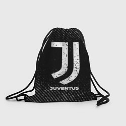 Мешок для обуви Juventus с потертостями на темном фоне