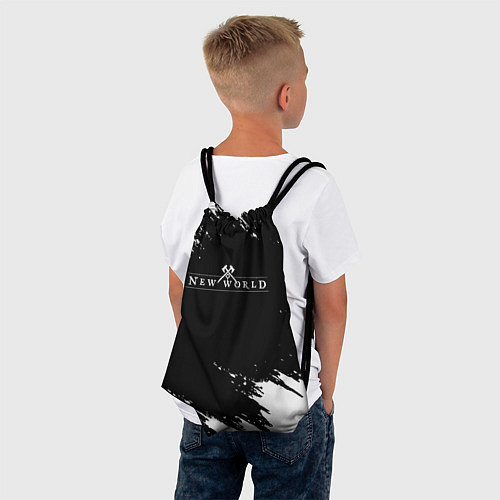 Мешок для обуви New world штрихи красок / 3D-принт – фото 4