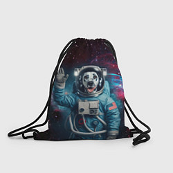 Рюкзак-мешок Далматинец бравый космонавт - нейросеть, цвет: 3D-принт