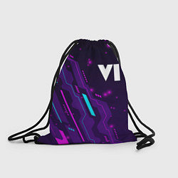 Рюкзак-мешок GTA 6 neon gaming, цвет: 3D-принт