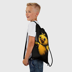 Рюкзак-мешок Утка с ножом мем, цвет: 3D-принт — фото 2