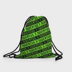 Рюкзак-мешок Juventus green pattern sport, цвет: 3D-принт