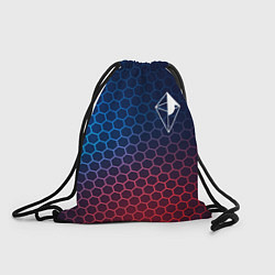 Рюкзак-мешок No Mans Sky неоновые соты, цвет: 3D-принт