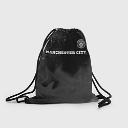Рюкзак-мешок Manchester City sport на темном фоне посередине, цвет: 3D-принт