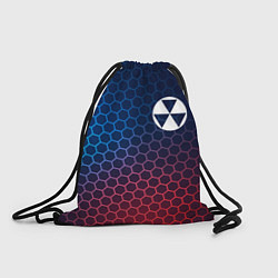 Рюкзак-мешок Fallout неоновые соты, цвет: 3D-принт