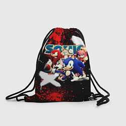 Рюкзак-мешок Соник бум и его друзья, цвет: 3D-принт