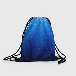 Рюкзак-мешок Сине-голубой в вертикальную полоску, цвет: 3D-принт