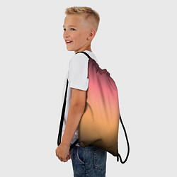 Рюкзак-мешок Градиент затемнённый розово-жёлтый, цвет: 3D-принт — фото 2