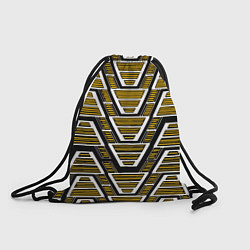 Рюкзак-мешок Техно броня жёлтая, цвет: 3D-принт