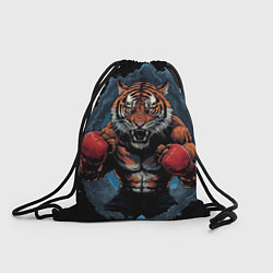 Мешок для обуви Муай - Тай тигр в стойке боевые искусства