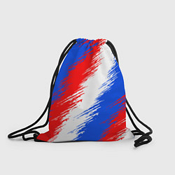 Рюкзак-мешок Триколор штрихи красок, цвет: 3D-принт