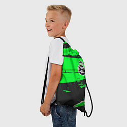 Рюкзак-мешок Real Madrid sport green, цвет: 3D-принт — фото 2