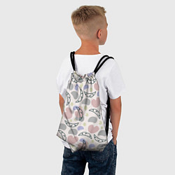Рюкзак-мешок Пятна и листья, цвет: 3D-принт — фото 2