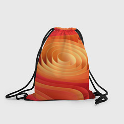Рюкзак-мешок Оранжевые объемные круги, цвет: 3D-принт