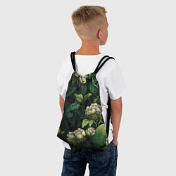 Рюкзак-мешок Черепа в поле цветов, цвет: 3D-принт — фото 2