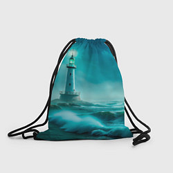 Рюкзак-мешок Белый маяк и ночной шторм, цвет: 3D-принт