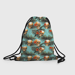 Рюкзак-мешок Черепа и море, цвет: 3D-принт