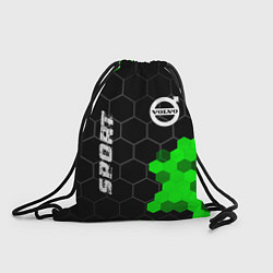 Рюкзак-мешок Volvo green sport hexagon, цвет: 3D-принт