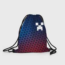 Рюкзак-мешок Minecraft неоновые соты, цвет: 3D-принт