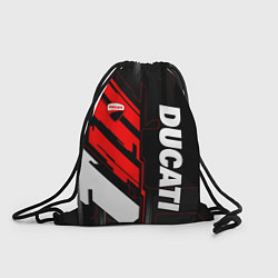 Рюкзак-мешок Ducati - красный технологический, цвет: 3D-принт