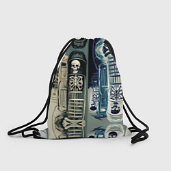 Рюкзак-мешок Психоделика с черепами, цвет: 3D-принт