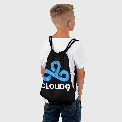 Мешок для обуви Cloud9 - esports logo / 3D-принт – фото 4