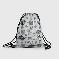 Рюкзак-мешок Ромб лабиринт паттерн, цвет: 3D-принт