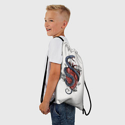 Рюкзак-мешок Змея на сердце, цвет: 3D-принт — фото 2