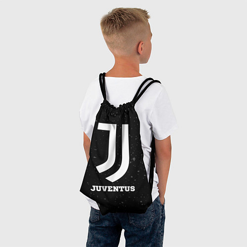 Мешок для обуви Juventus sport на темном фоне / 3D-принт – фото 4