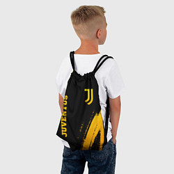Рюкзак-мешок Juventus - gold gradient вертикально, цвет: 3D-принт — фото 2