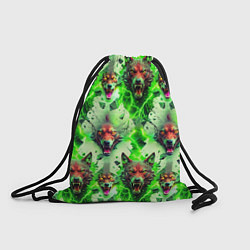Рюкзак-мешок Волки эпический паттерн, цвет: 3D-принт