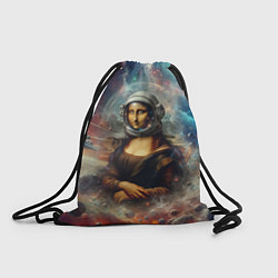 Рюкзак-мешок Мона Лиза в открытом космосе - нейросеть, цвет: 3D-принт