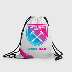 Мешок для обуви West Ham neon gradient style